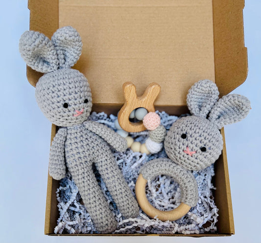 Baby gift set (doll, rattle & teether)