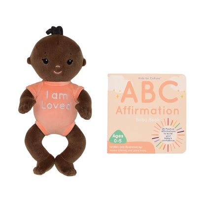 Positive PAL Doll, ABC Affirmation Book Gift Set, and Free Affirmation Digital Download Poster